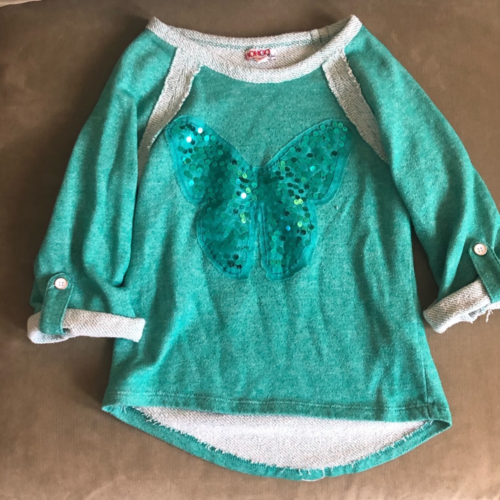 Girls 3/4 sleeve shirt